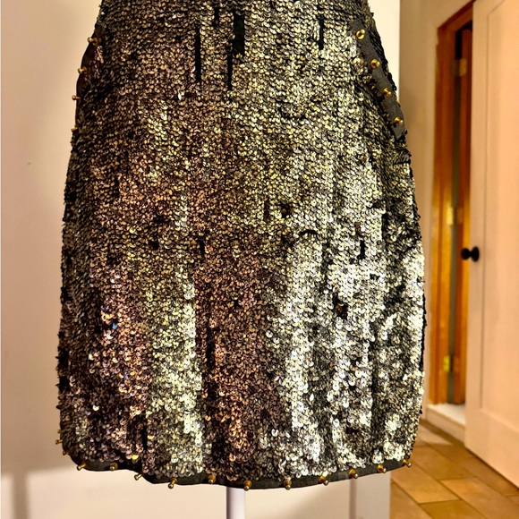 Aje gold sequin embellished midi skirt size 10 AUD (6 US) - Picture 2 of 14